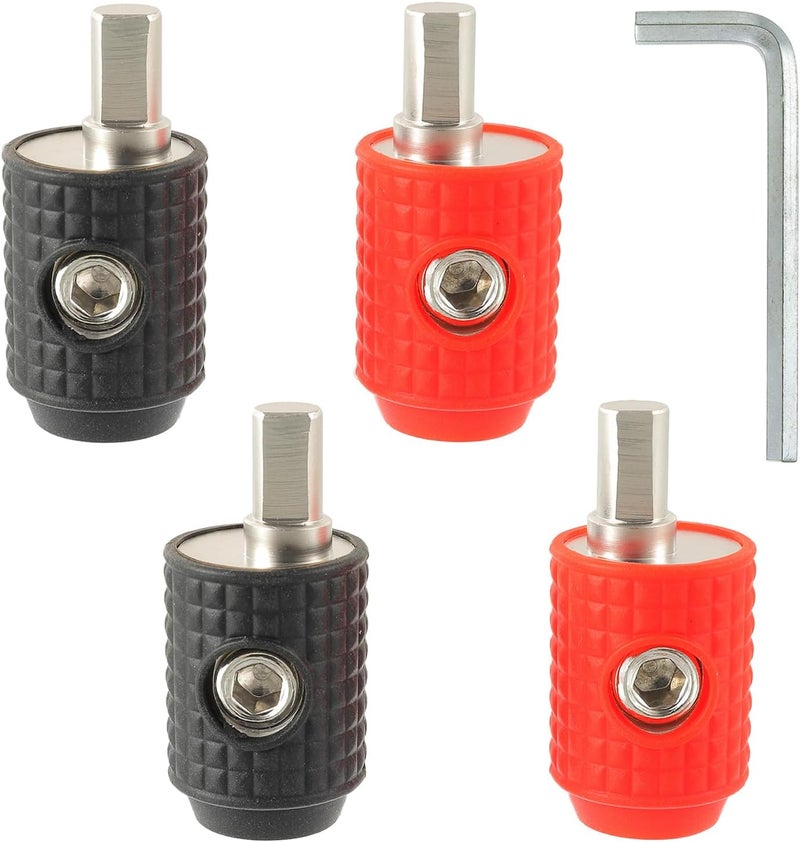 BOJACK Amp Input Reducer 1/0 Gauge to 4 Gauge Reducer Car Stereo Power/Ground GA adapters with Red/Black Silicon Covers and Hex Tool for Car Audio Systems (Pack of 4) - Image 1